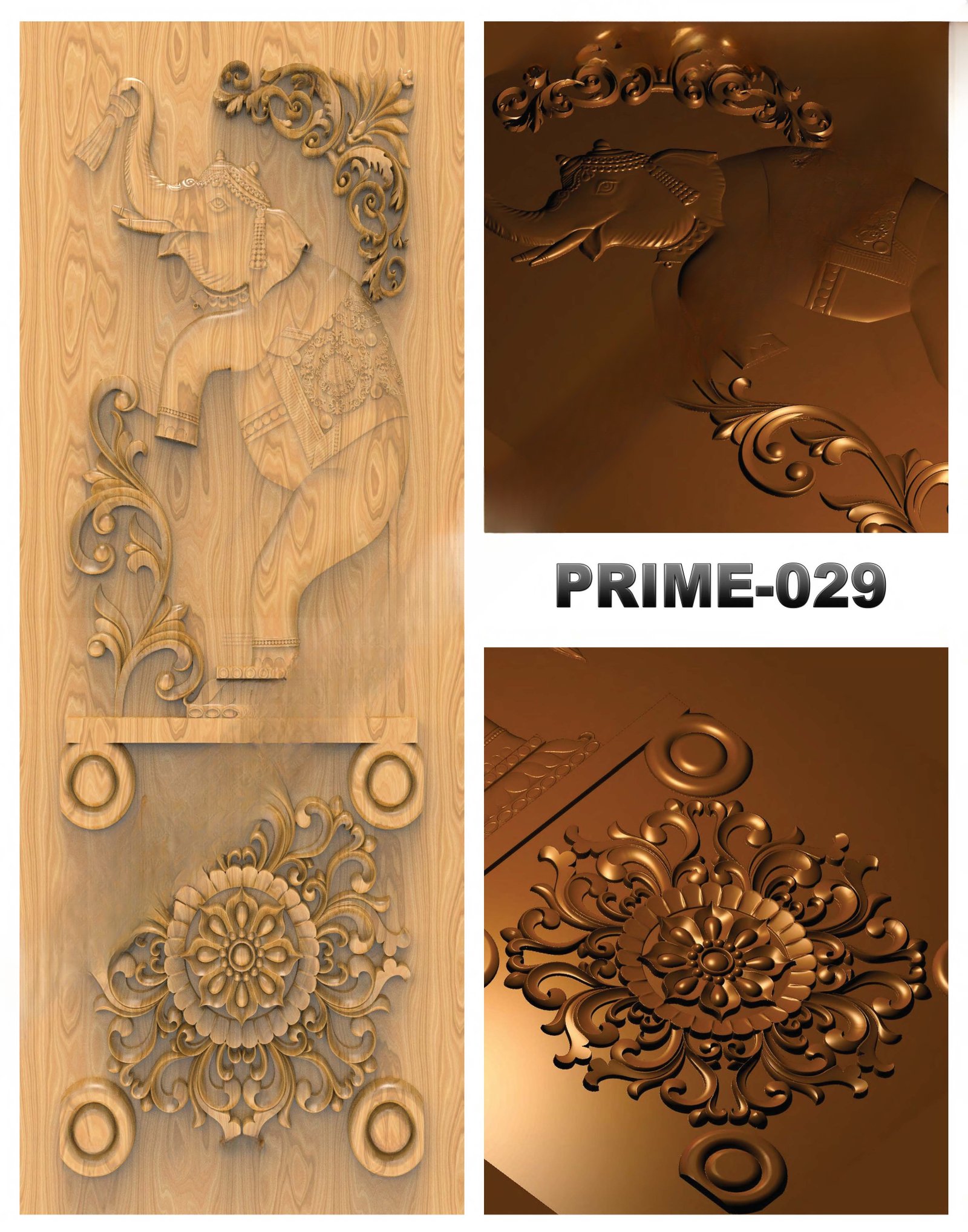 prime designs - PRIME-29 Divine Carved Relief CNC Design